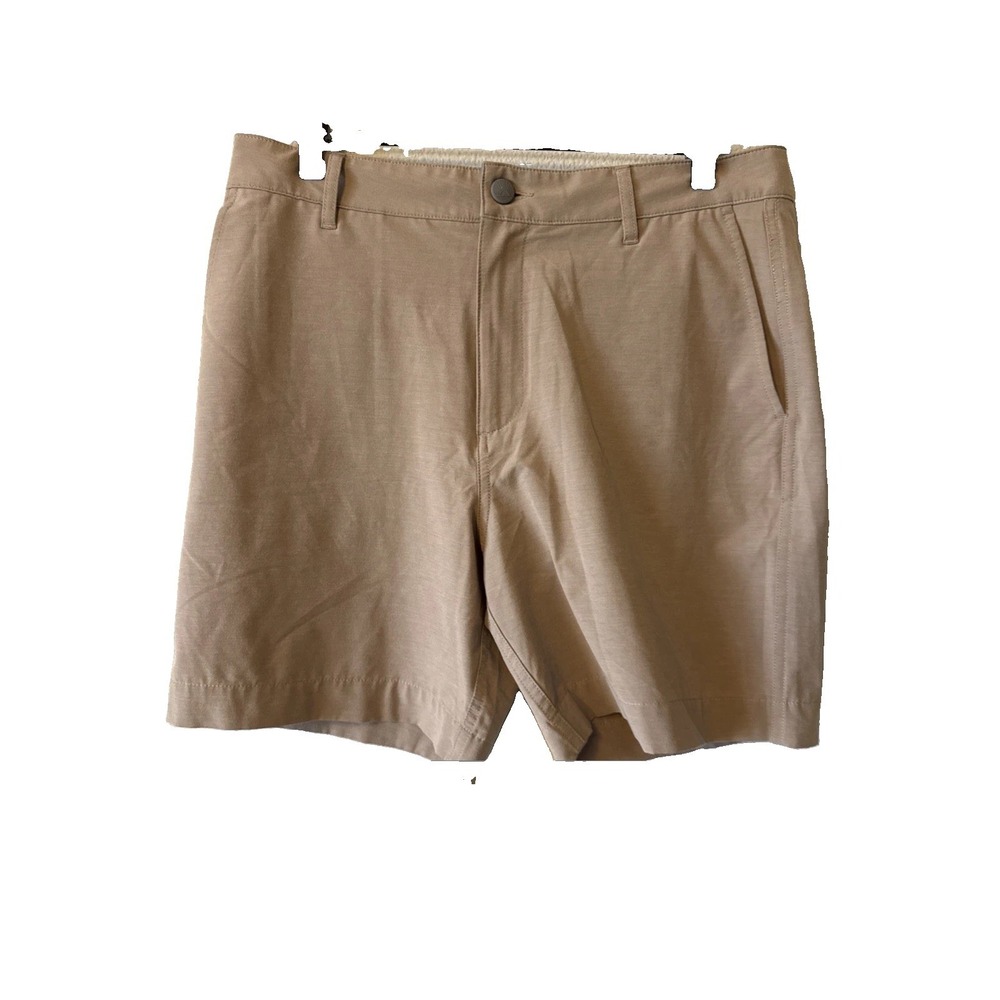 Faherty Brown All Day Shorts 7" Size 32 Men's Drawstring Activewear